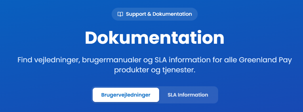 Support og dokumentation samlet ét sted